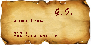 Grexa Ilona névjegykártya