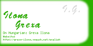 ilona grexa business card